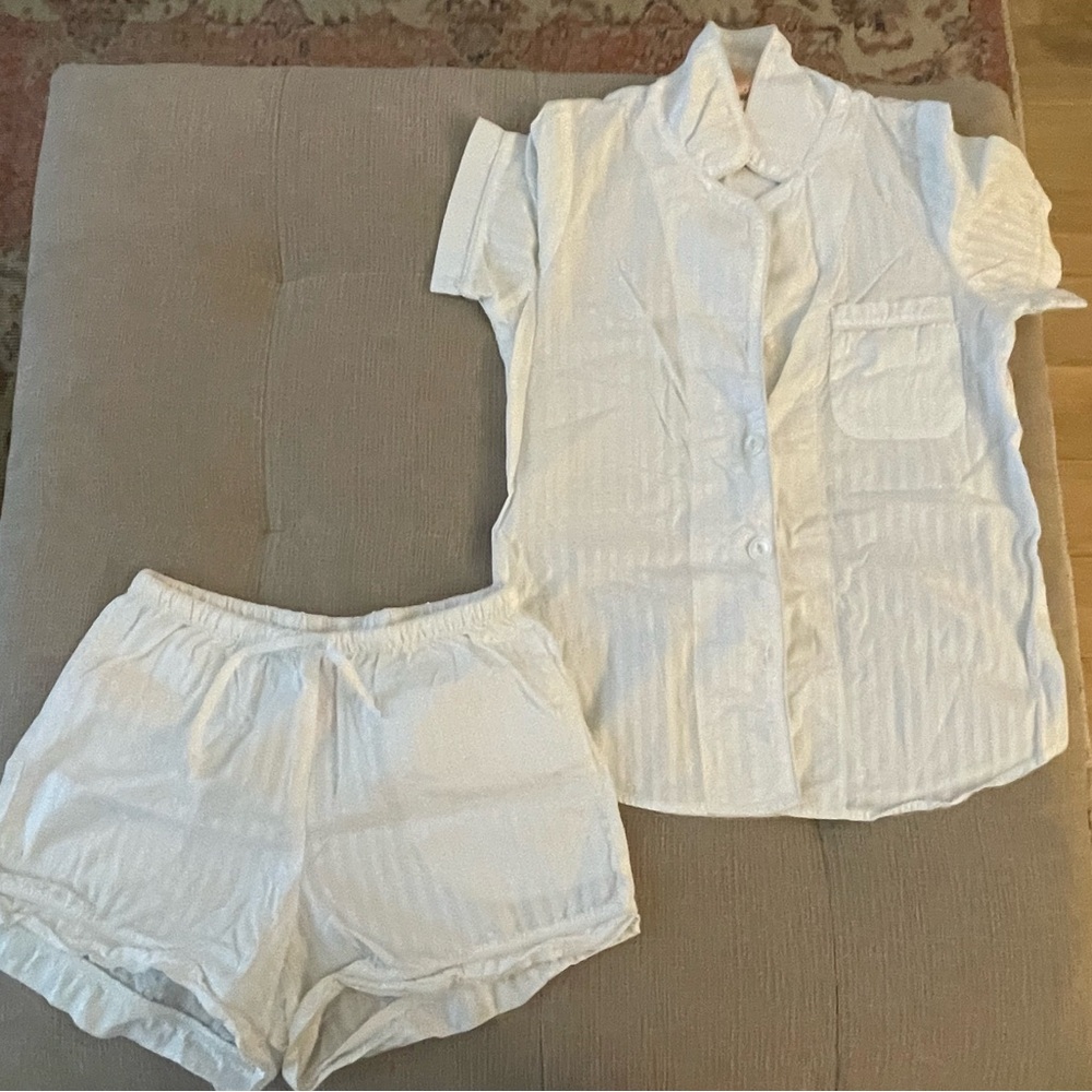 Women's Bedhead White Short Sleeve Pajama Set